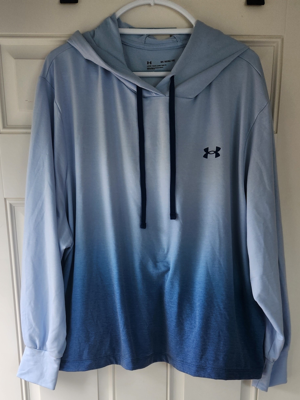 Under Armour Men’s Light Blue to Navy Ombre Hoodie